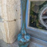 Art Nouveau vase in marbled Soliflore glass paste signed Jouvray