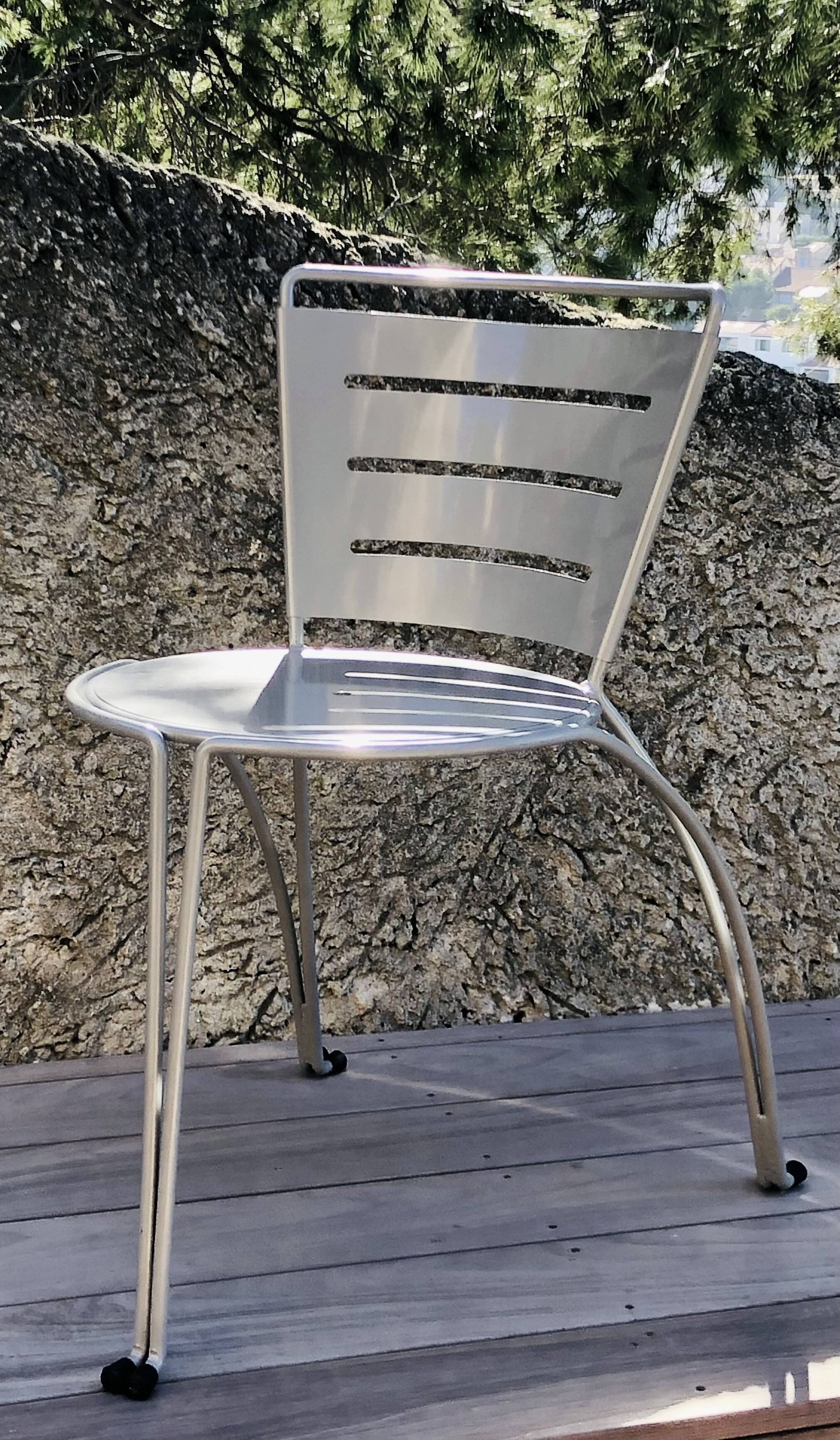 Chaises Jardin de la Fontaine par jean-Michel Wilmotte pour Tebong, France 1987