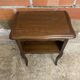Louis xv style nightstand table wood drawer + vintage case