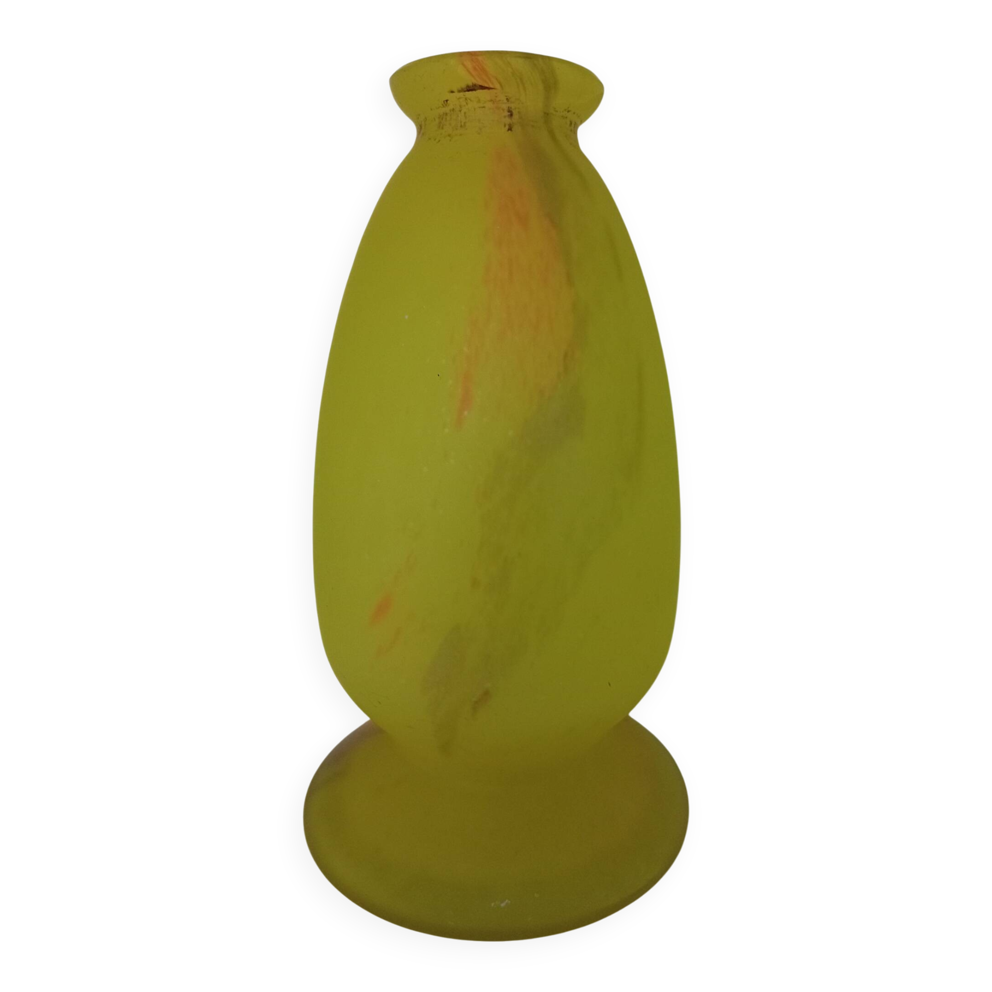Art Nouveau glass paste lamp base