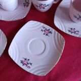 Pink Art Deco coffee service Victoria Porcelain Bohemia – 12 cups – years