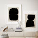 Paire d’impressions de giclée, ensemble d’art mural abstrait de deux, A3