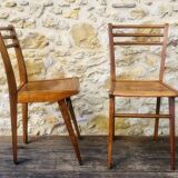 Pair of vintage bistro chairs, Stella Luterma, Circa 60'