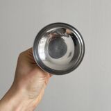 6 coupelles sur pied en inox mat