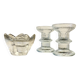 Bougeoirs cristal façon littala vintage