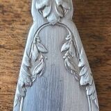Set of 12 old silver plated soup spoons