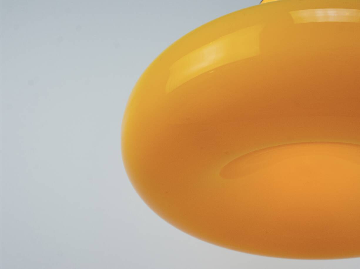 Yellow Vintage Yugoslavian EMI Poljčane Pendant Lamp