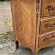 Louis XV style commode in marquetry, 20th century.