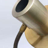 Vintage 20th Century Brass Spotlight Floor Lamp By NAFA, European Plug, 1960's