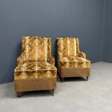 Set of two Victorian ladies armchairs from France 19th century