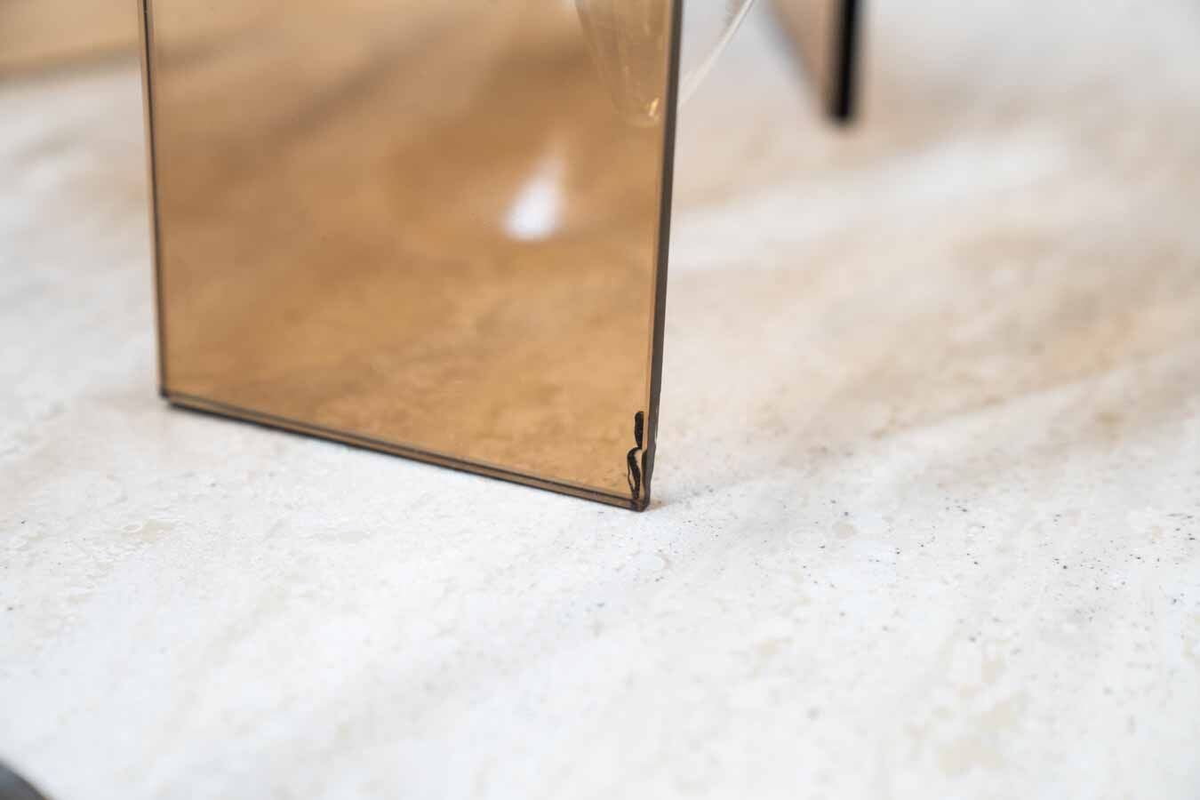 Orange glass lamps six bulbs