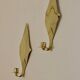 Pair of Swedish brass wall sconces from the mid-century.
