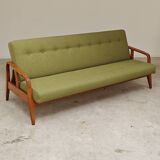 Green Banquette Daybed from Czechoslovakia 1960