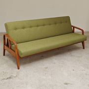 Green Banquette Daybed from Czechoslovakia 1960