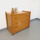 Commode vintage en orme blond des années 80