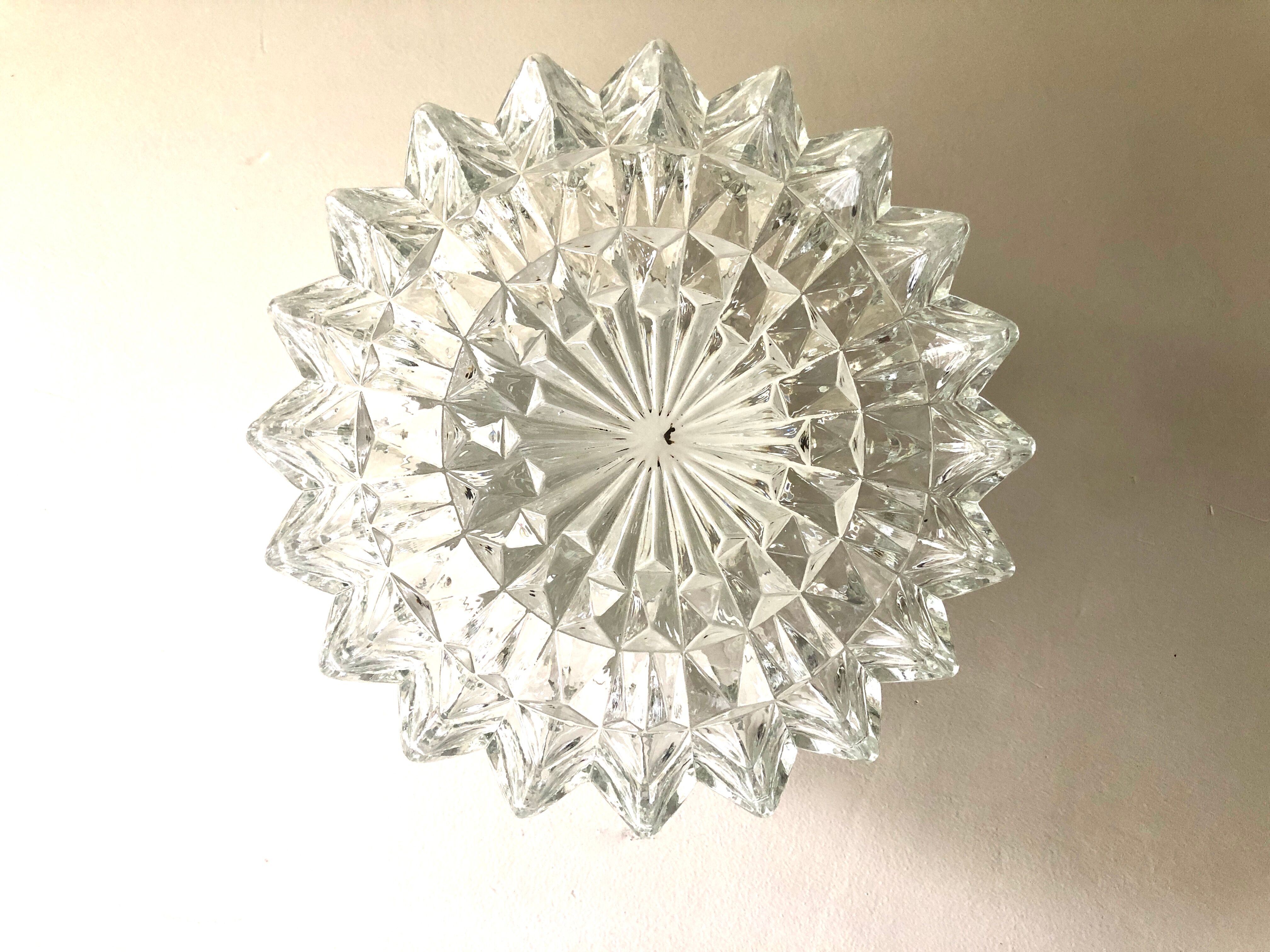 Diamond tip ceiling lamp 1970