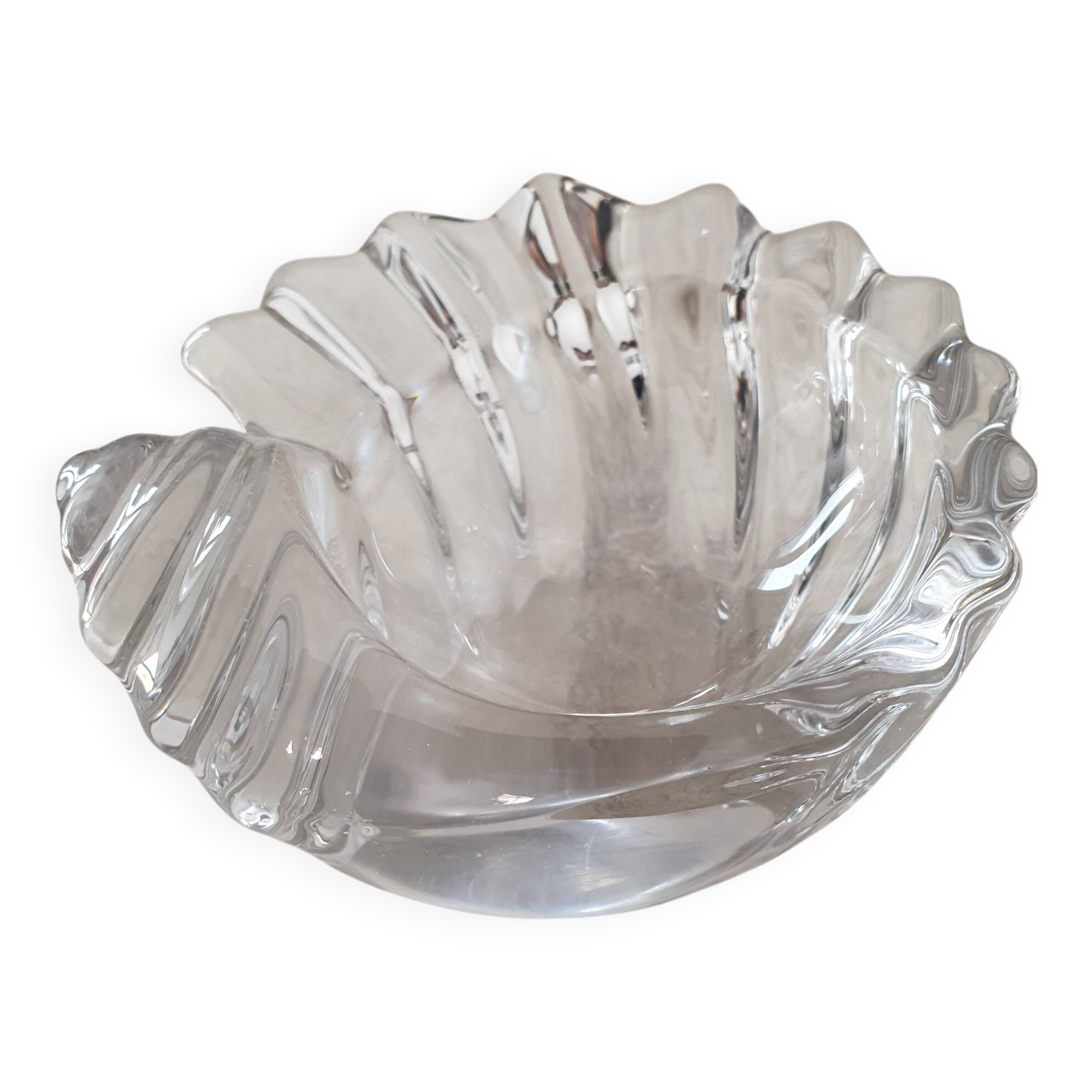 Vide-Poche coquillage en verre transparent