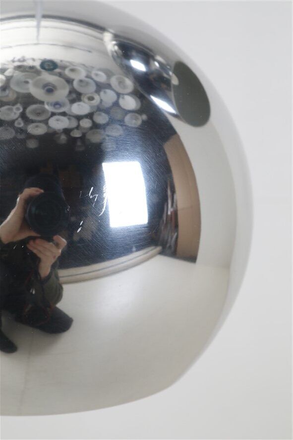 Set of 3 original Louis Poulsen / Verner Panton “Topan” pendant lamps / mid-century Danish modern design / 1960s / 1970s