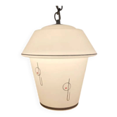 Vintage opaline suspension