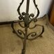 Art Deco wrought iron floor lamp base from the 1940s