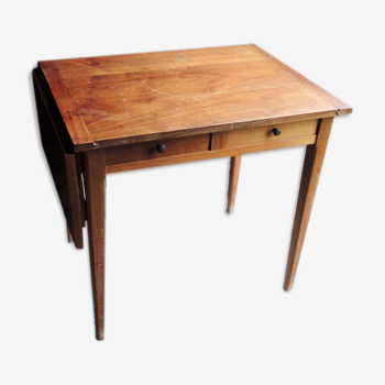 Old Solid Wood Desk with Extension