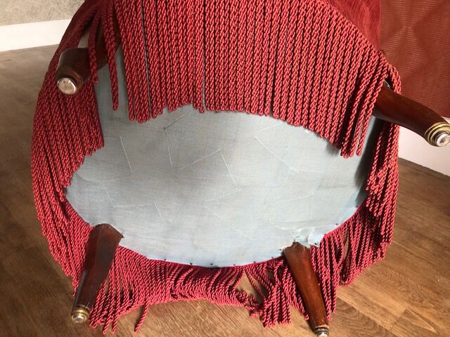 Paire de fauteuils crapaud velours