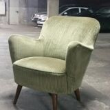Chair years 50-60 Organic Green vintage