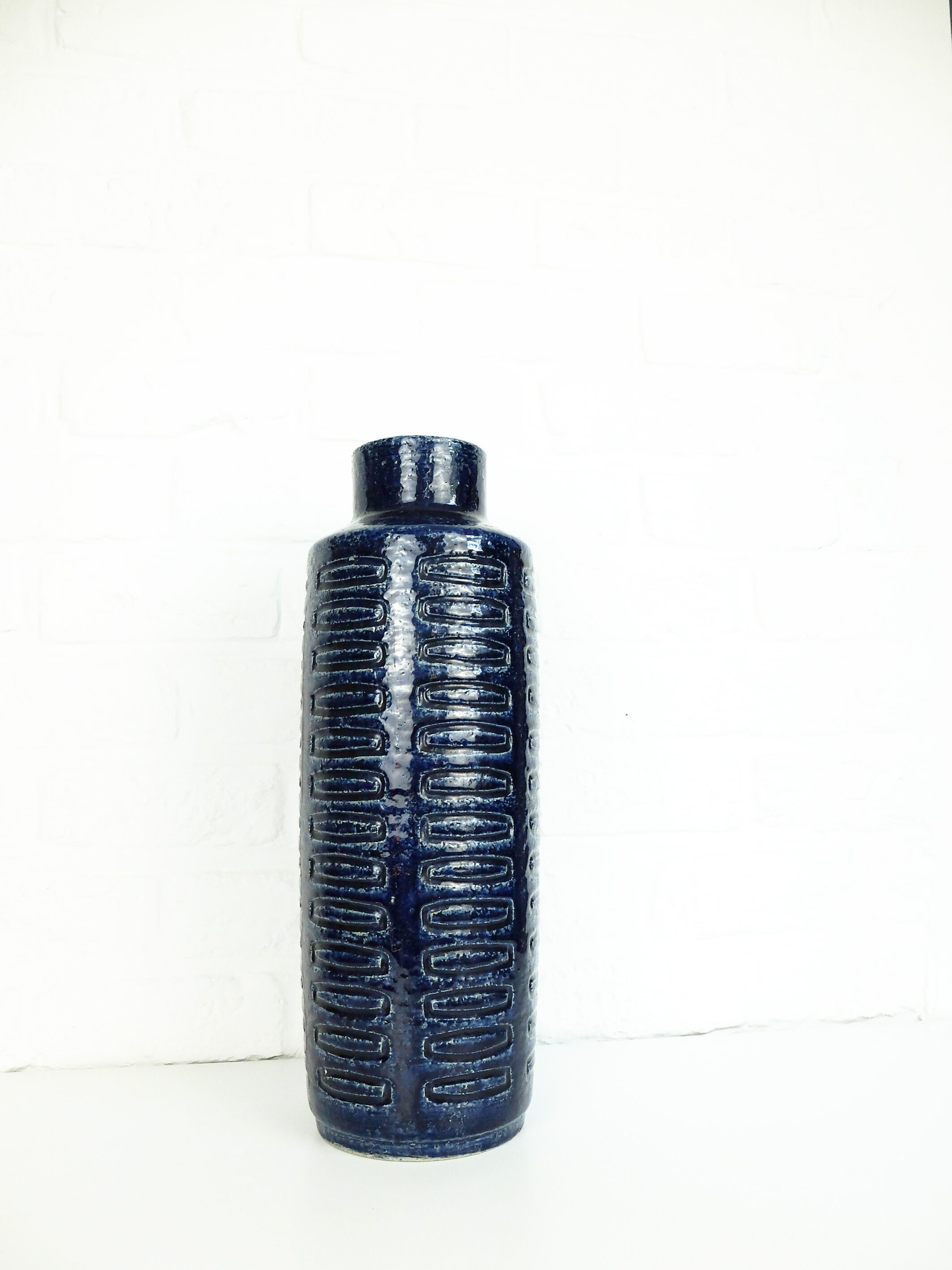 Ceramic vase C15 in cobalt blue Per Linnemann-Schmidt for Palshus, Denmark, 1960s