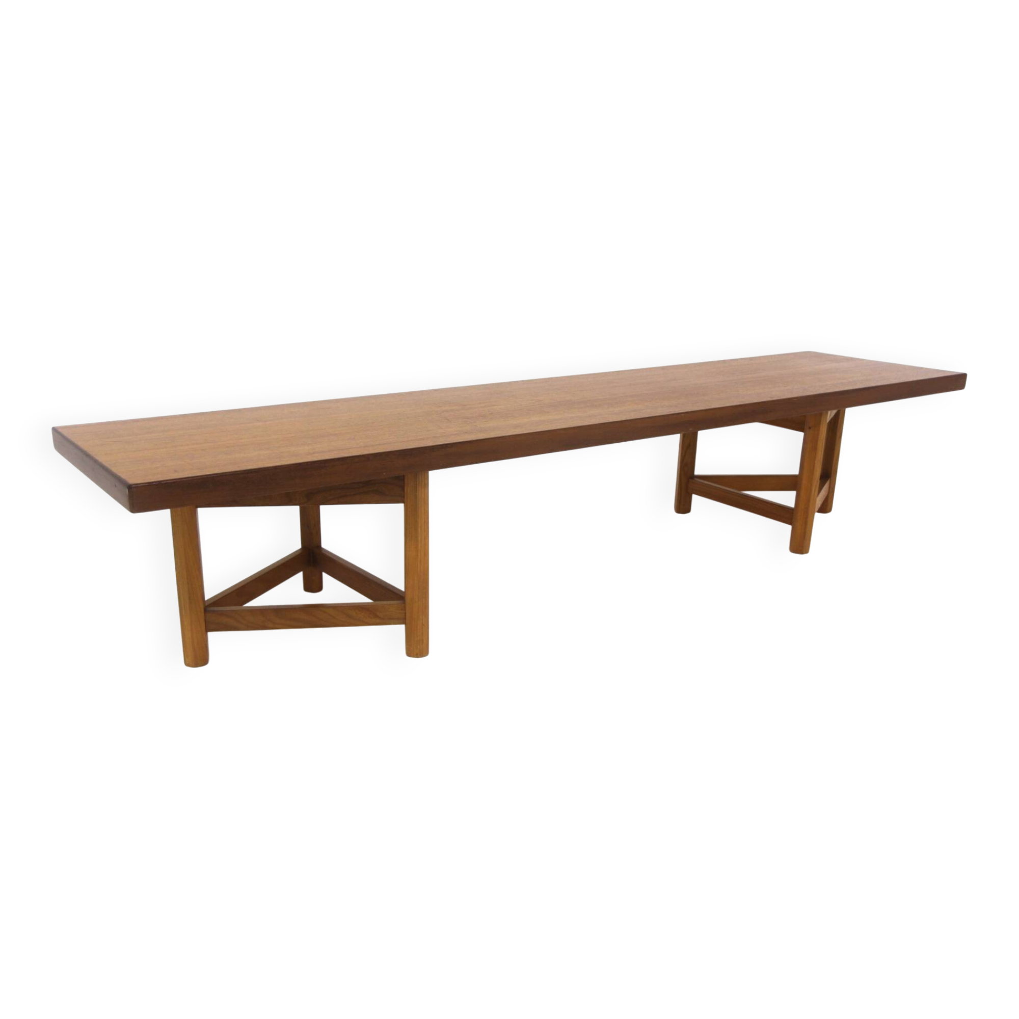 Scandinavian teak bench, Carl Gustav Hjort Af Ornäs, Sweden, 1970