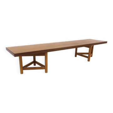 Banc scandinave en teck par Carl Gustav Hjort Af Ornäs, Suède, 1970