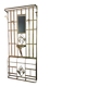 Vestiaire Art Déco en fer forgé avec miroir