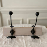 Hook 2 branches wood and metal