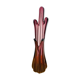 Vase soliflore en verre soufflé couleur améthyste