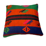 Housse de coussin en Kilim turc vintage 40x40cm