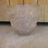 Vase with sparrows by Lalique France