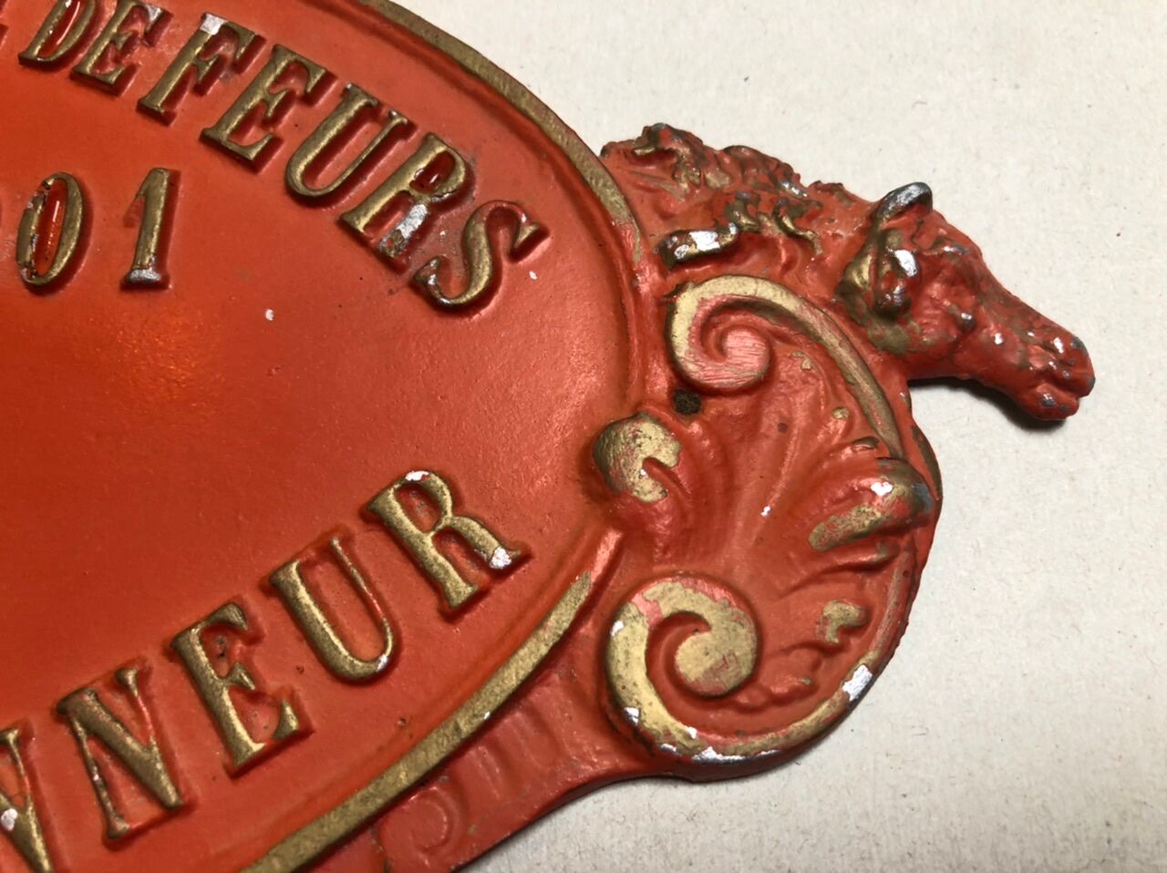 Plaque agricultural competition comice agricole de feurs