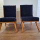 Paire de fauteuils designer Lejkowski Leśniewski, années 1960, Pologne