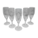 5 flûtes à champagne en cristal