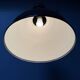 Large black enamel Bauhaus factory lamp