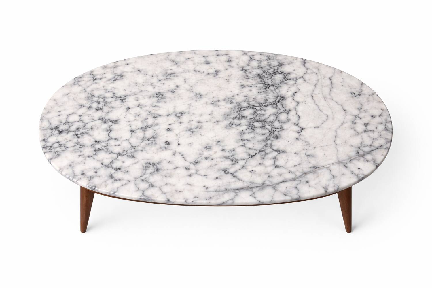 Table basse scandinave vintage en marbre