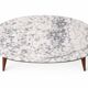 Table basse scandinave vintage en marbre
