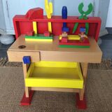 Child wooden workbench