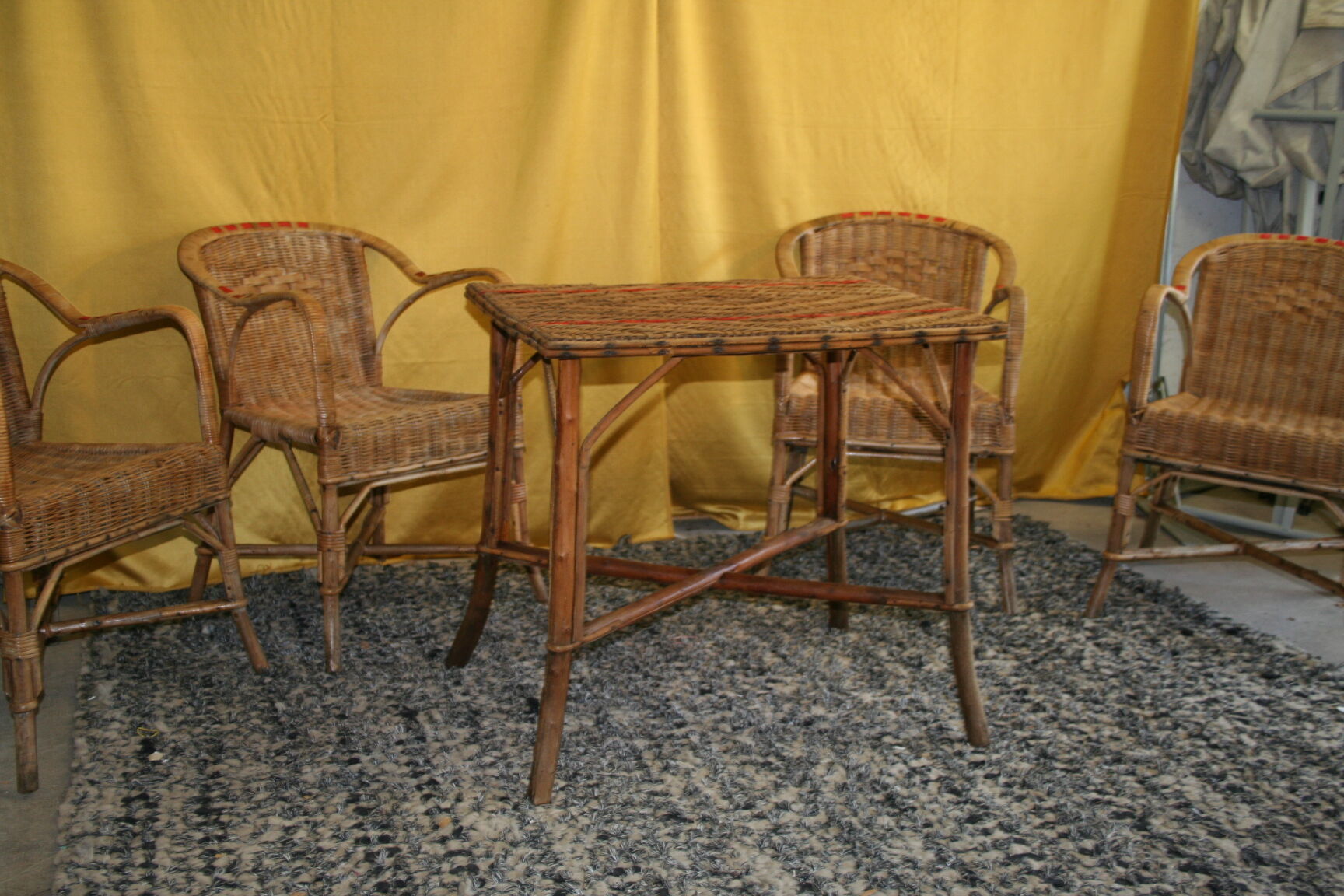 Rattan garden furniture