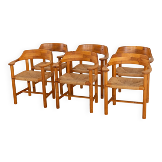 Pine Dining Chairs by Rainer Daumiller for Hirtshals Sawmill