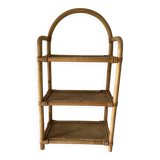 Etagère murale en rotin