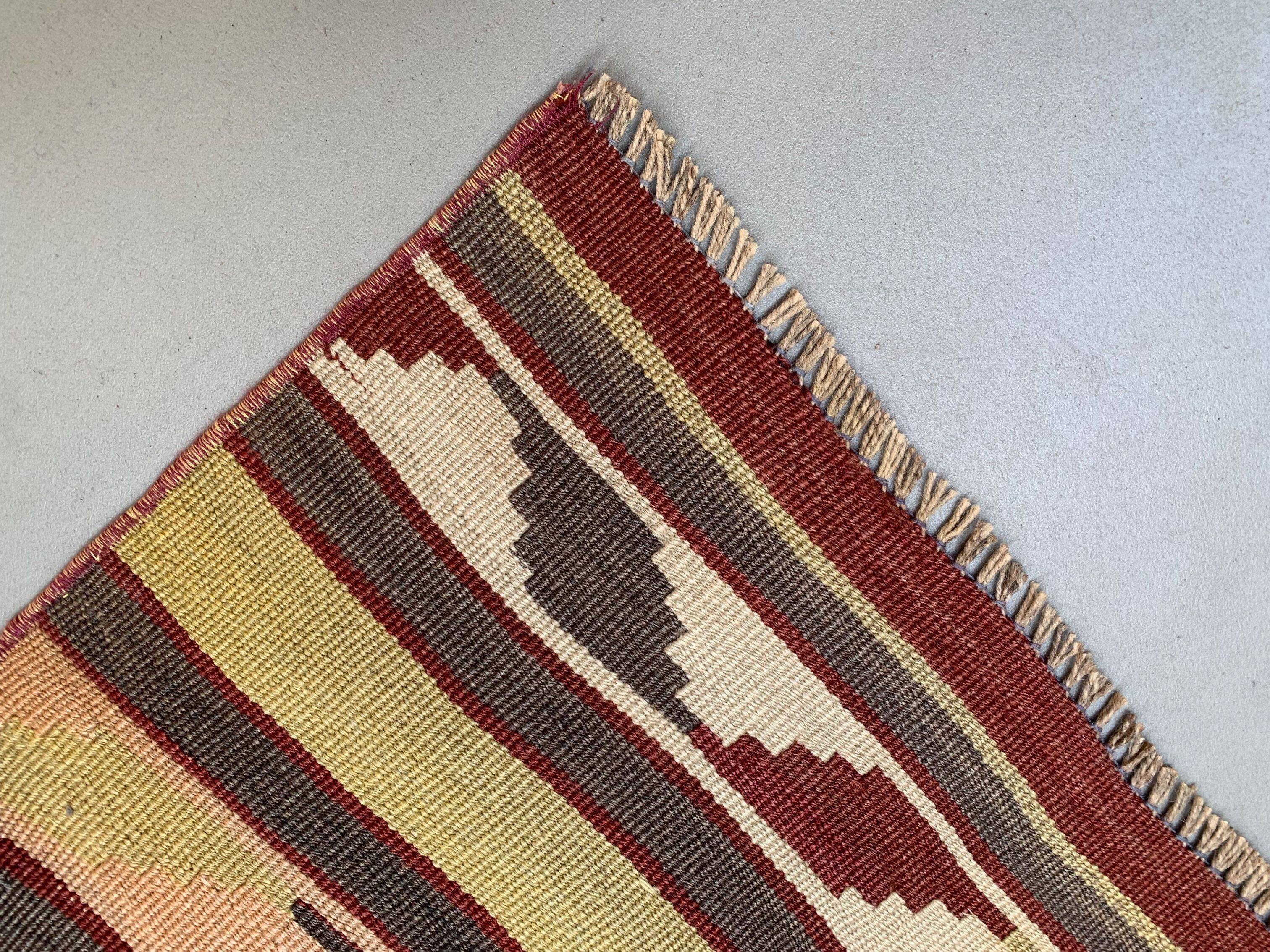 Old Turkish narrow Kilim Runner 270x53 cm shabby chic, vintage kelim