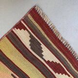 Old Turkish narrow Kilim Runner 270x53 cm shabby chic, vintage kelim