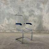 Pair of vintage chrome chairs from the 1970s