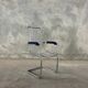 Pair of vintage chrome chairs from the 1970s