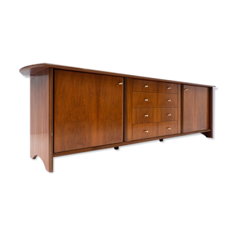 Mid Century Modern Wooden Sideboard with Drawers